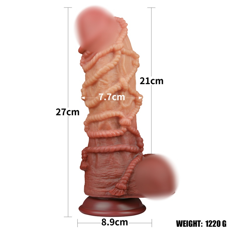 Фаллоимитатор с имитацией шибари "Nature Cock 10,5" супер реалистичный 