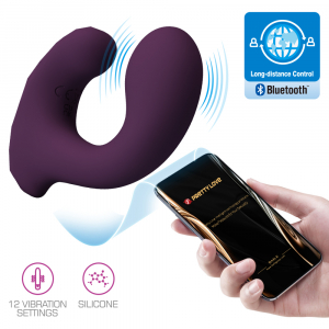 Вибратор для точки G и клитора "Pretty Love Billy" + приложение, фиолетовый