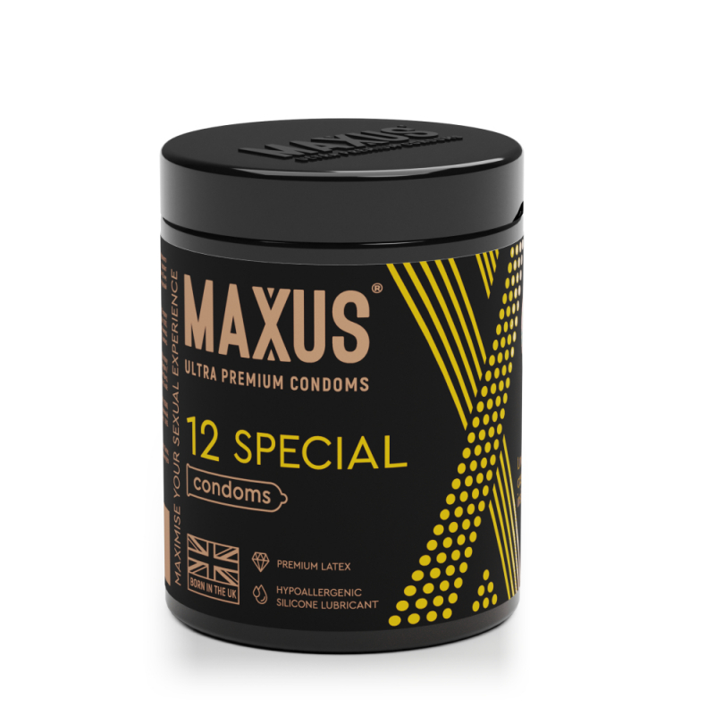 Презервативы "Maxus Special" точечно-ребристые, 12шт 