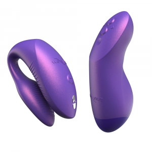 Вибратор для двоих на дистанционном управлении "We-Vibe Chorus" + приложение, фиолетовый